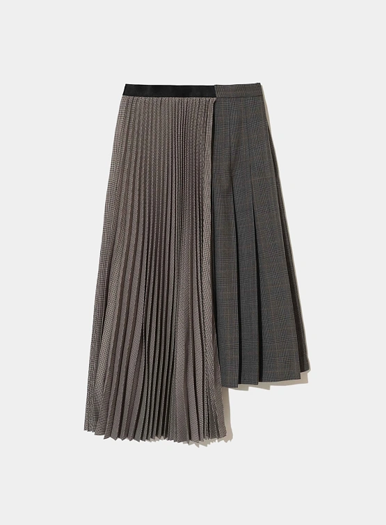 Женская юбка UNDERCOVER Pleated Grey Beige