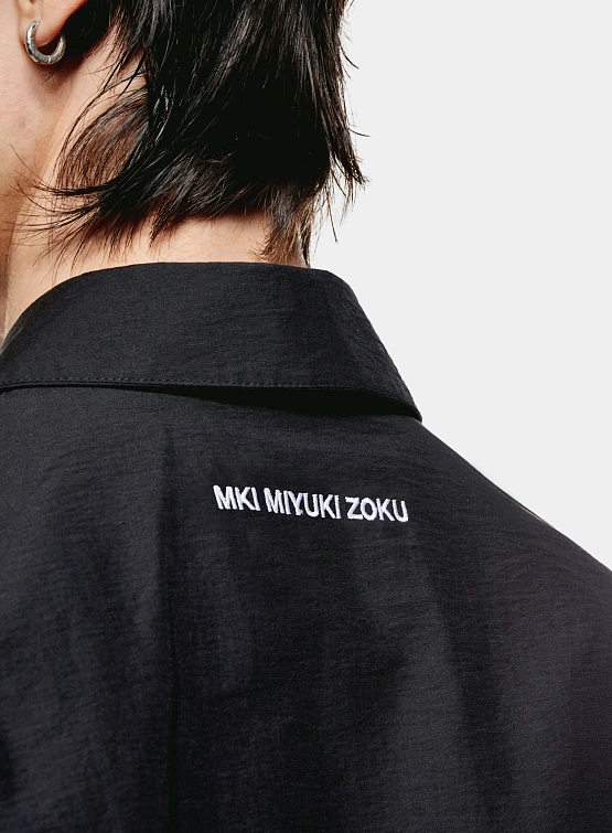 Ветровка MKI MIYUKI ZOKU Washed Cotton Nylon Box Black