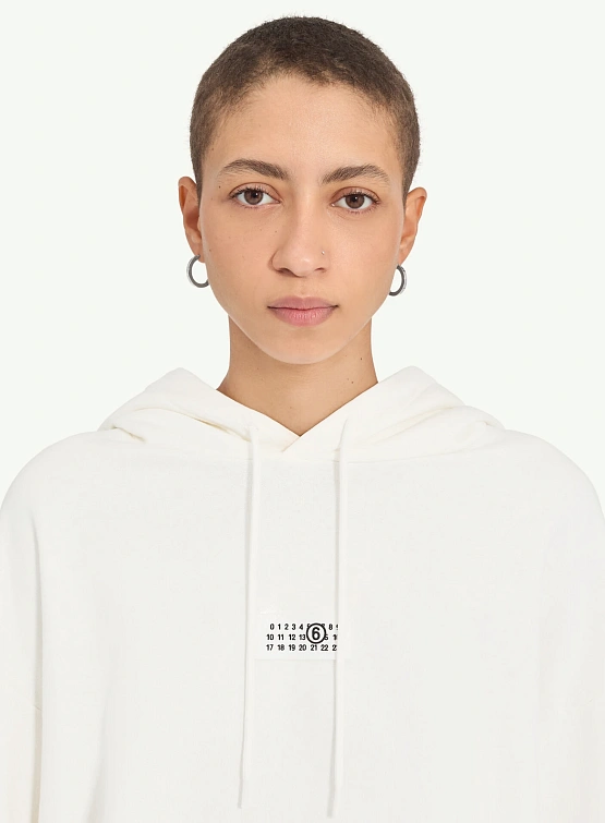 Серьги MM6 Maison Margiela Numeric Hoop Palladio