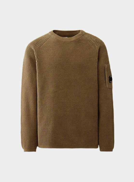 Джемпер C.P. Company Cotton Chenille Crewneck Knit Walnut
