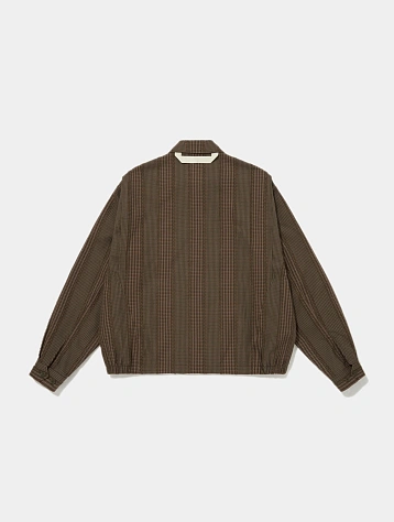 Овершот MERELY MADE Premium Banshu-Ori Fringe Check Brown
