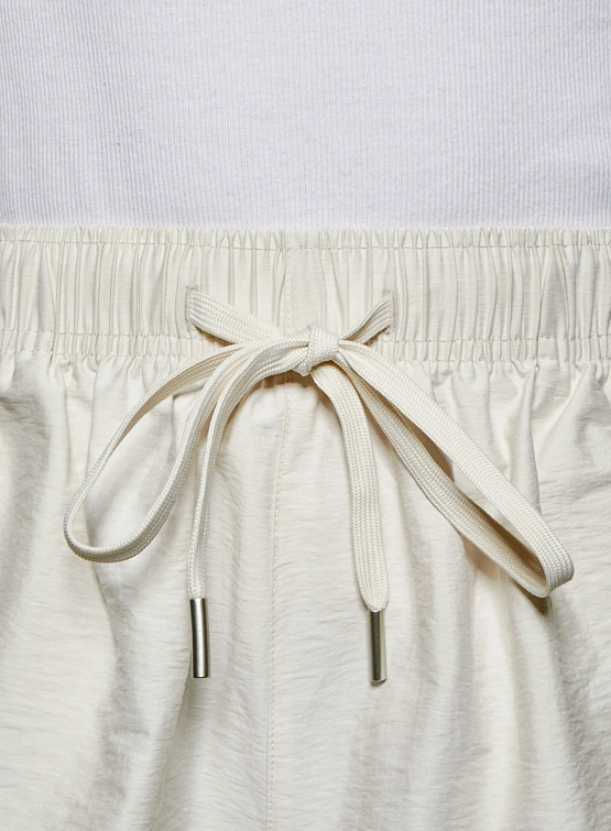 Шорты MKI MIYUKI ZOKU Washed Cotton Nylon Bone