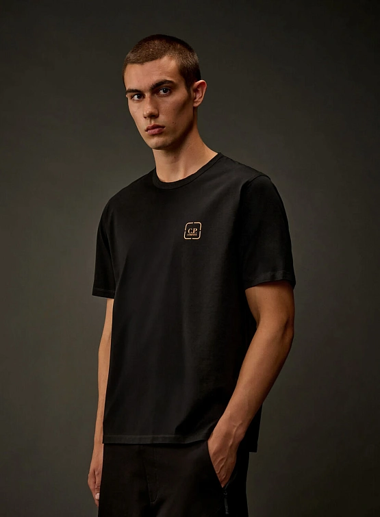 Футболка C.P. Company Metropolis Series Badge Black