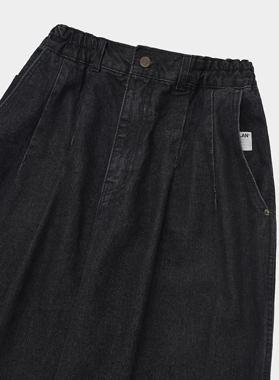 Джинсы ANGLAN Lazy Dart Denim Balloon Pants Black Джинсы