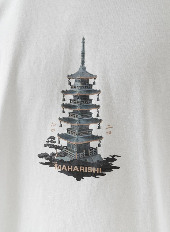 Футболка MAHARISHI 1384 Bonsai Temple Jerse White