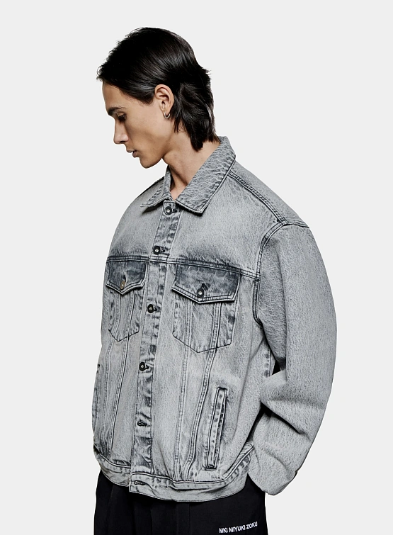 Джинсовая куртка MKI MIYUKI ZOKU Denim Trucker Washed Black