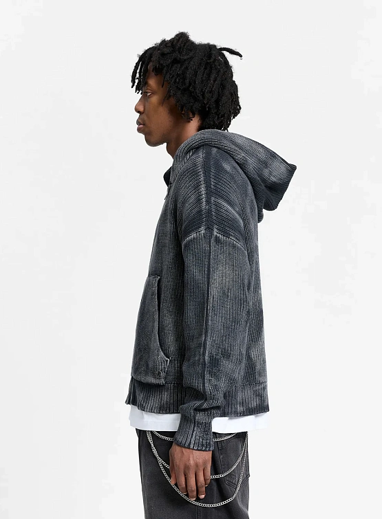 Зип-худи RETERNITY Essential Knit Acid Black