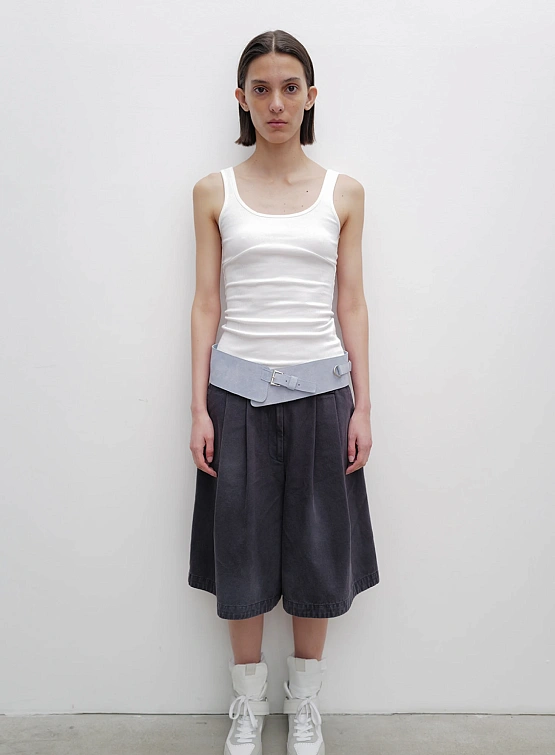 Женские Шорты OPEN YY Washed Bermuda Blue