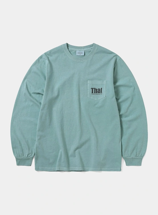 Лонгслив thisisneverthat That Pocket L/S Tee Light Teal