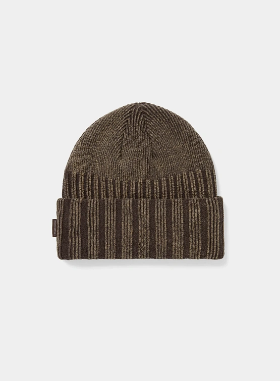 Шапка thisisneverthat Bleached Beanie Brown