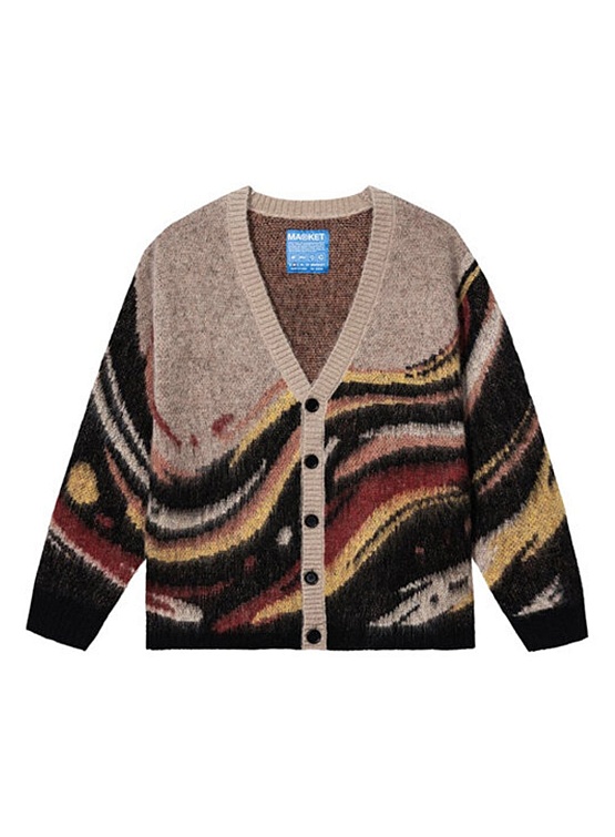 Кардиган MARKET Paint Dept Cardigan Khaki