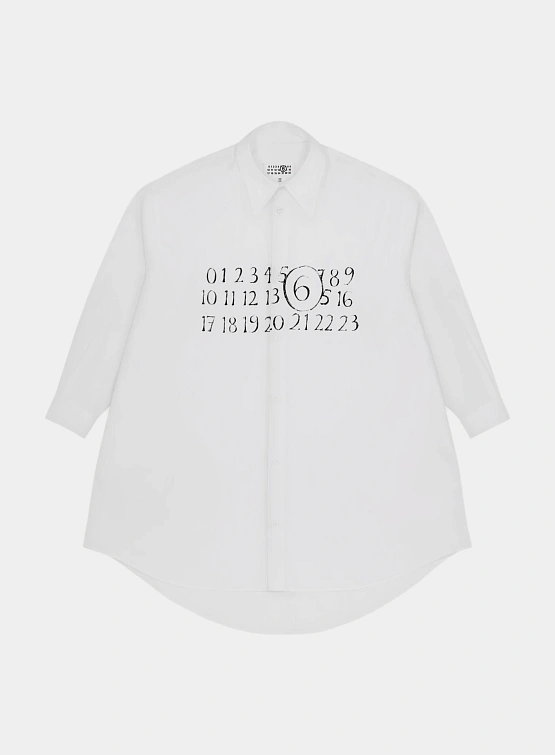 Женское платье MM6 Maison Margiela Numeric Logo White