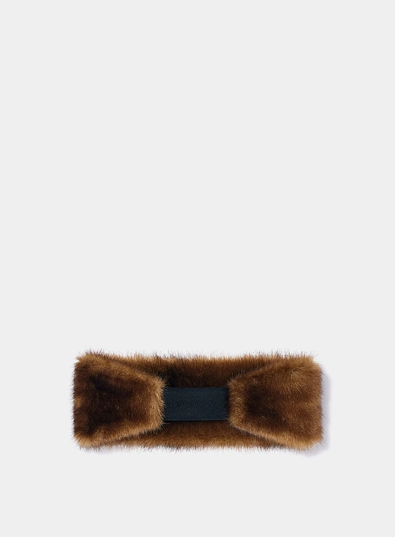Повязка на голову OPEN YY Furry Hairband Brown