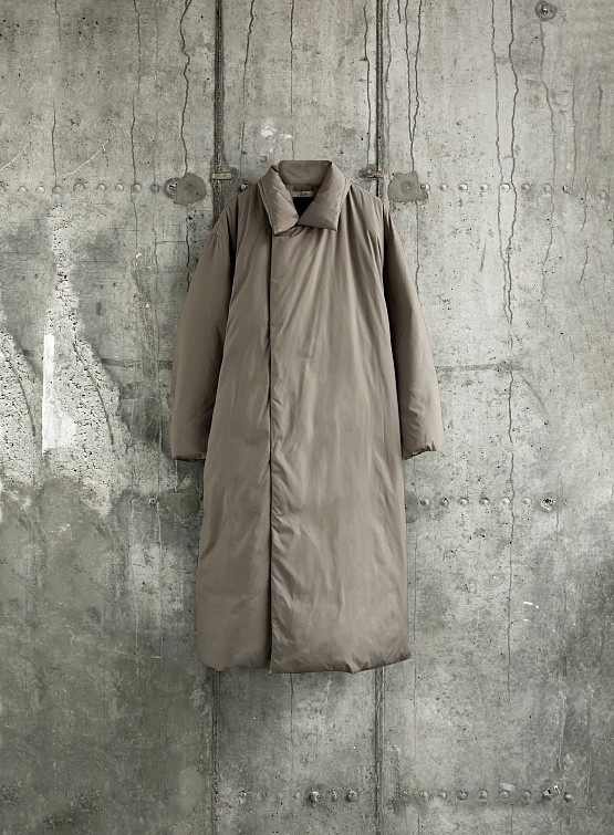 Пуховик AMOMENTO Down Puffer Long Coat Beige