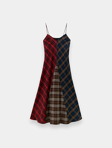 Женское платье Song for the Mute Bias Slip Tartan Multi