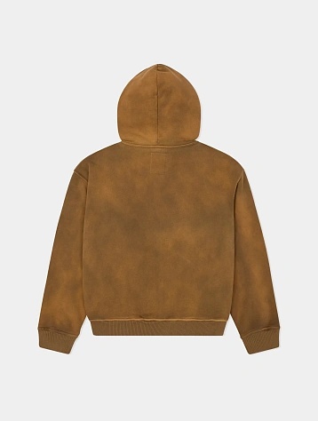 Зип-худи KidSuper Patchwork Face Heavyweight Dark Brown