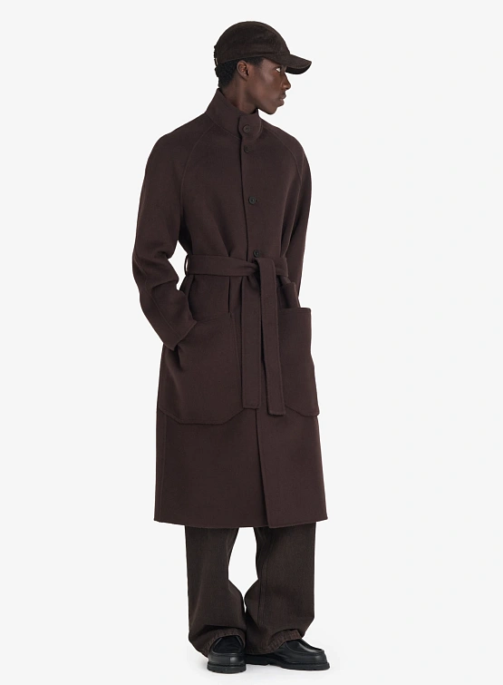 Пальто Études Heavy Wool Dk Brown