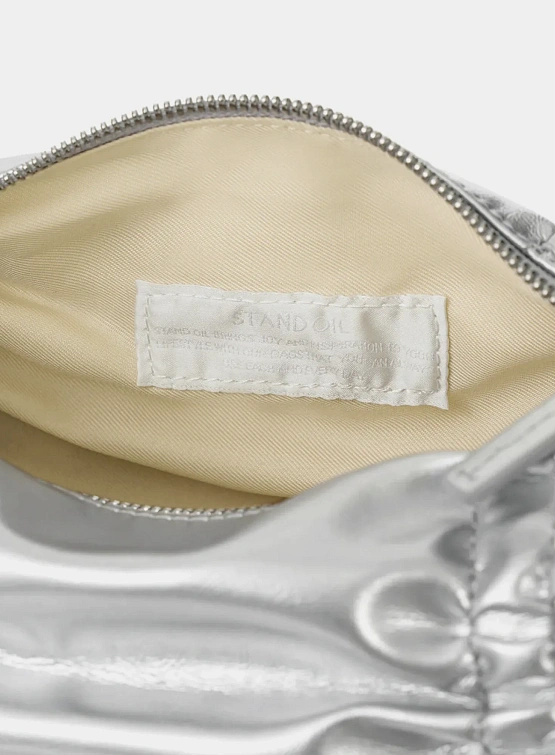 Женская сумка STAND OIL Pleats Silver