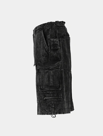 Шорты JUUN.J Panelled Denim Shorts Black