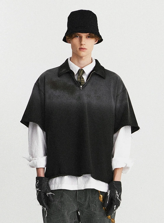 Поло EASTLOGUE Cut Out Collar Black