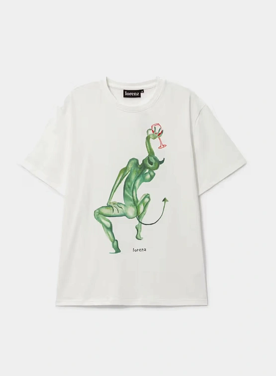 Футболка lorenz Dance With The Devil Tee White