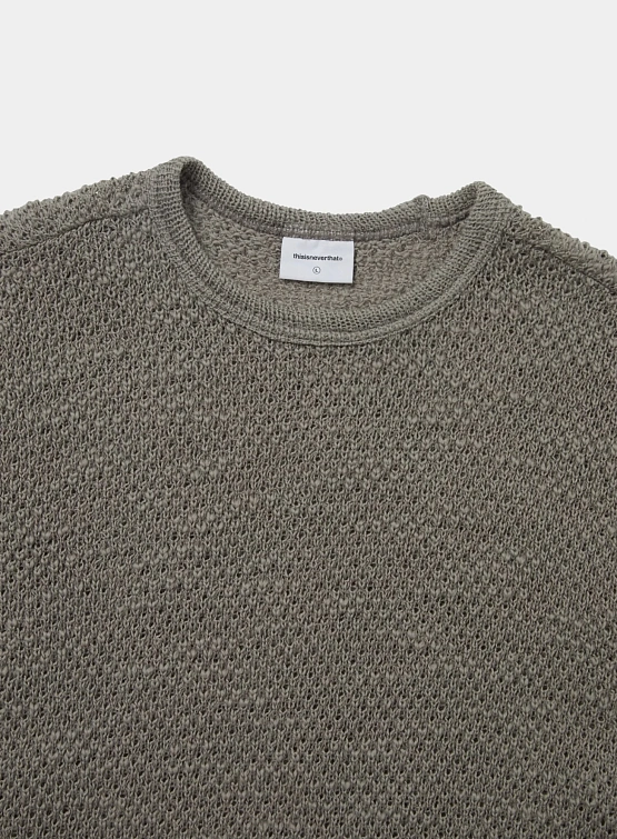 Свитер thisisneverthat Wool Crochet Knit Beige