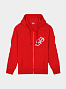 Зип-худи 3.PARADIS Kid Skateboard Zip Red