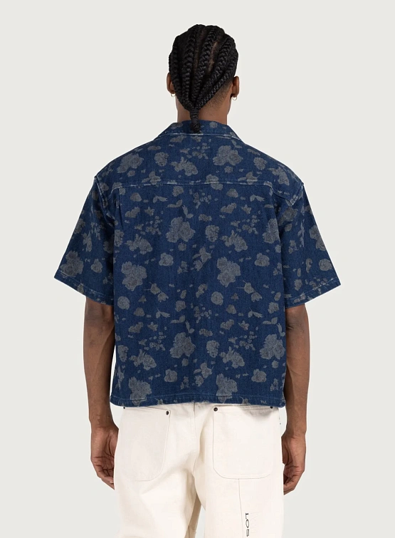 Рубашка HONOR THE GIFT Indigo Floral Camp Blue