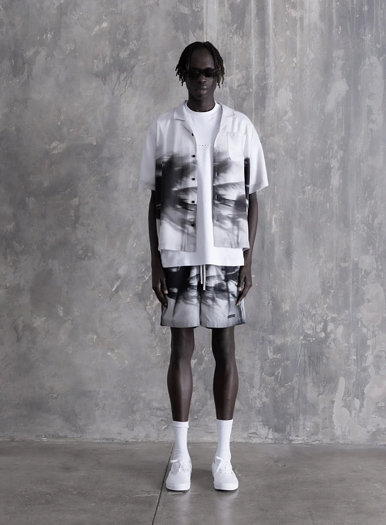 Рубашка Stampd Palms in Motion Camp Collar