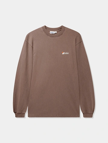 Лонгслив Butter Goods Pigment Dye L/S Tee Chestnut