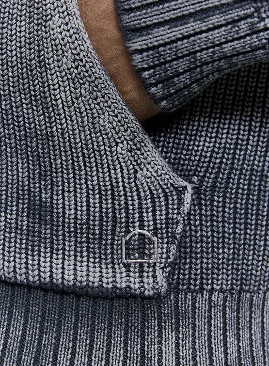 Зип-худи RETERNITY Essential Knit Acid Black