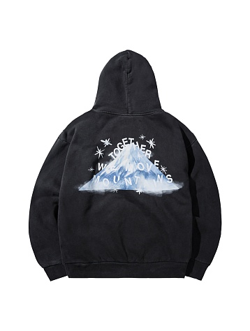 Худи MARKET Move Mountains Hoodie Washed Black