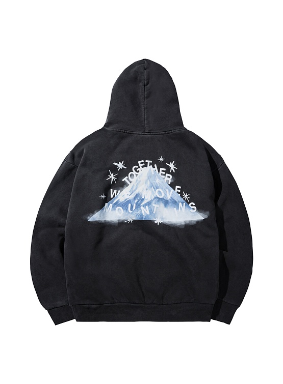 Худи MARKET Move Mountains Hoodie Washed Black