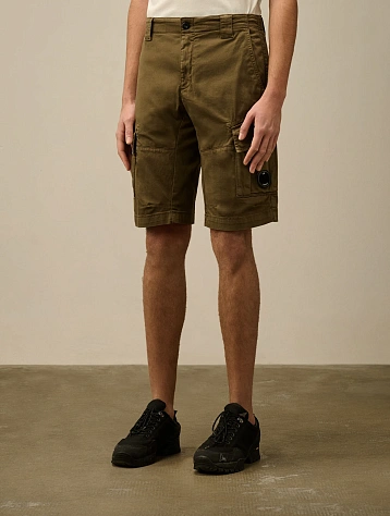 Шорты C.P. Company Stretch Sateen Cargo Ivy Green