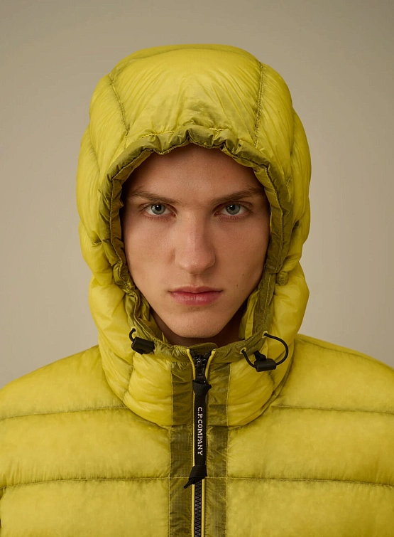 Пуховик C.P. Company D.D. Shell Hooded Down Green Sheen