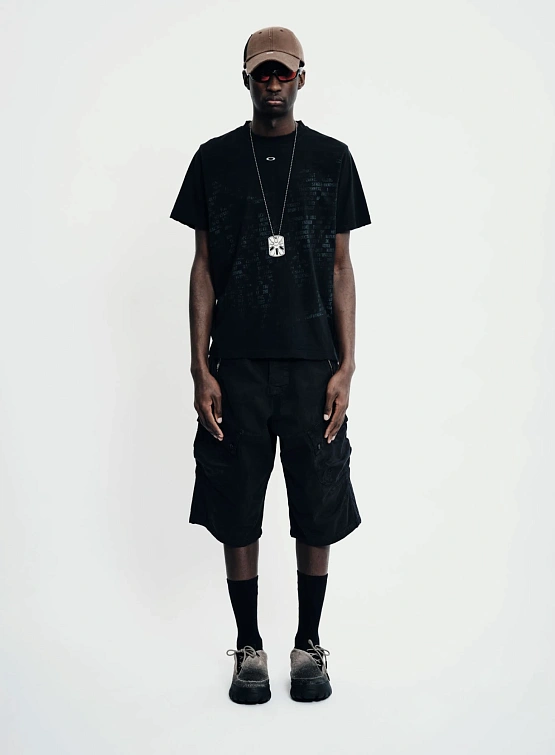 Футболка PIET x OAKLEY Nano Logo Ripped Vintage Black