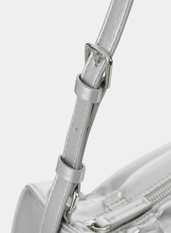 Женская сумка STAND OIL Pleats Silver