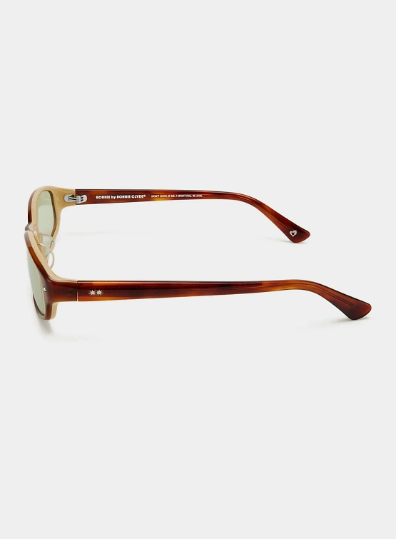 Очки Bonnie Clyde Coco Layered Brown & Green Tint