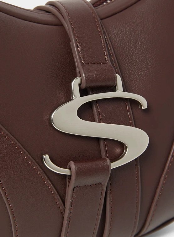 Сумка SRVC Cable Leather Bag Bordeaux