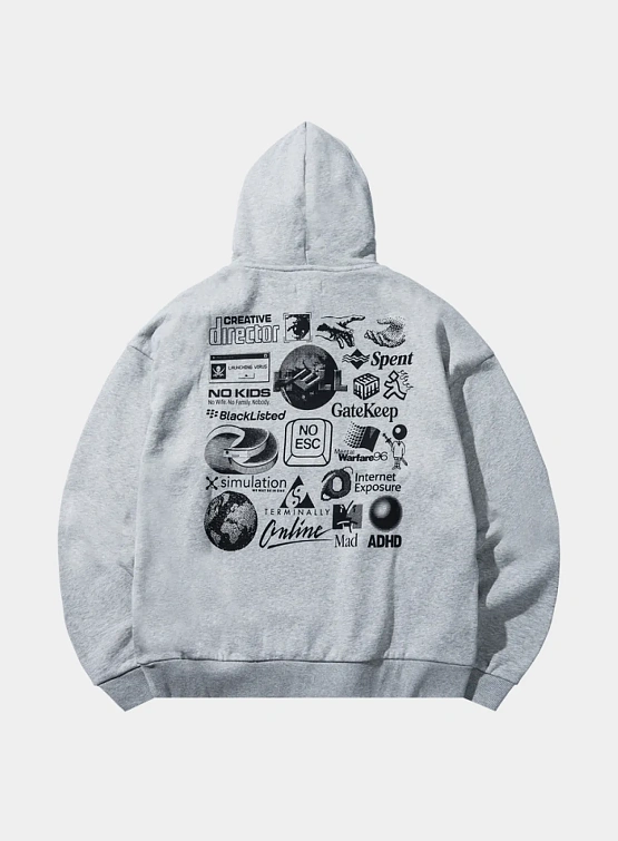 Худи MARKET TERMINALLY ONLINE HOODIE Melange
