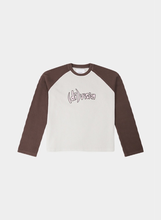 Лонгслив (di)vision Longsleeve Raglan Grey/Brown Comb