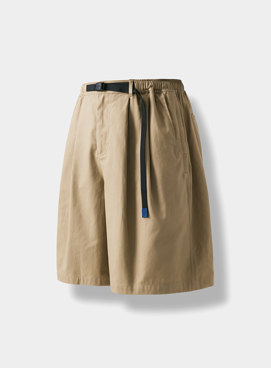 Шорты ANGLAN Twill Tuck Belt Wide Half Pants Beige