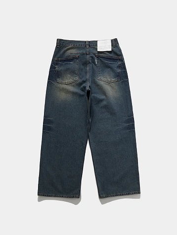 Джинсы UNAFFECTED Wide Denim Blue Beige