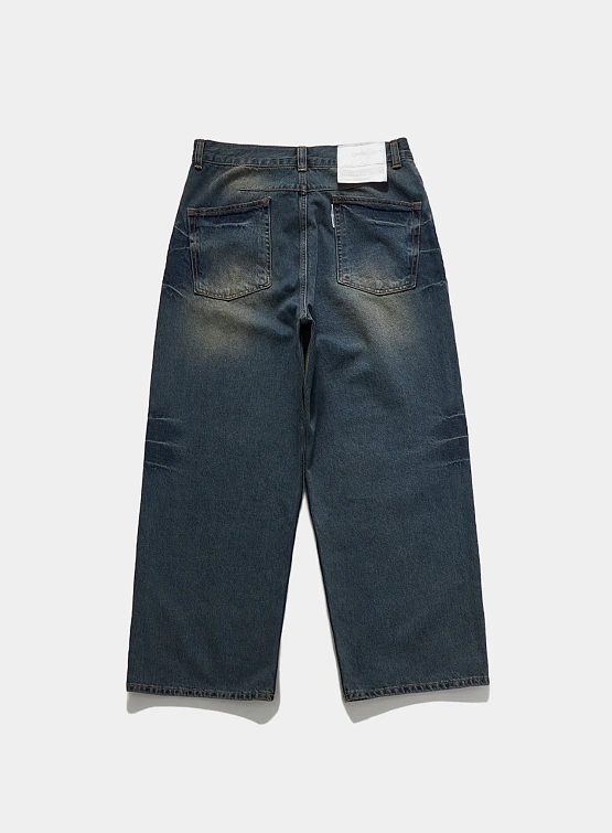 Джинсы UNAFFECTED Wide Denim Blue Beige