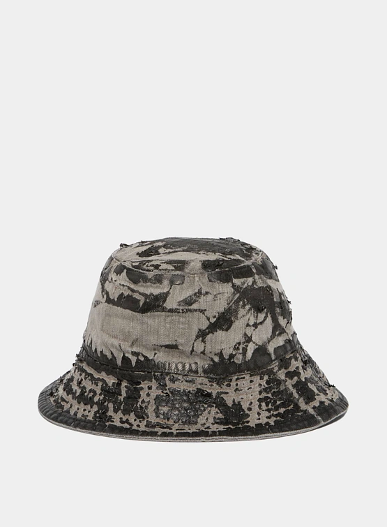 Панама RICK OWENS DRKSHDW Gilligan Denim Washed Foil Black