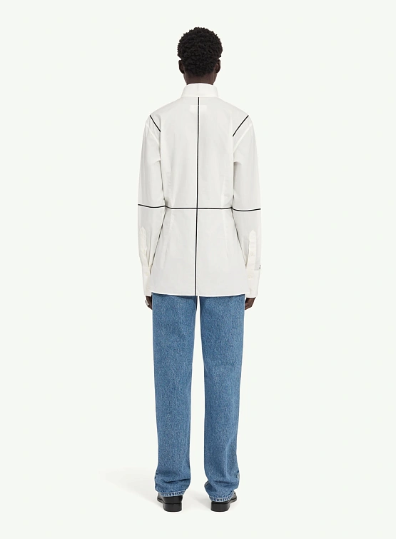Женская рубашка MM6 Maison Margiela Sculpted Off White