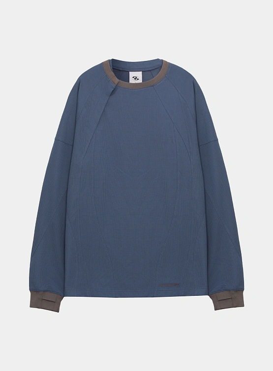 Лонгслив SAN SAN GEAR Placket L/S Spruce Blue