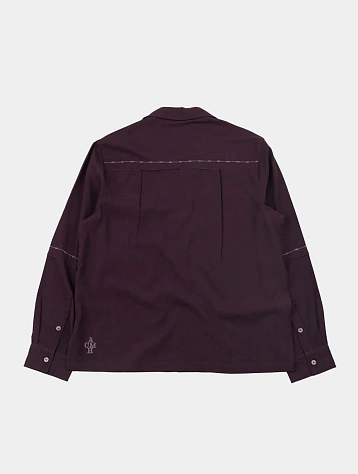 Рубашка ACMH Fray Aubergine