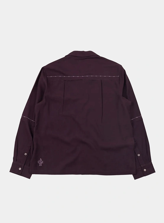 Рубашка ACMH Fray Aubergine
