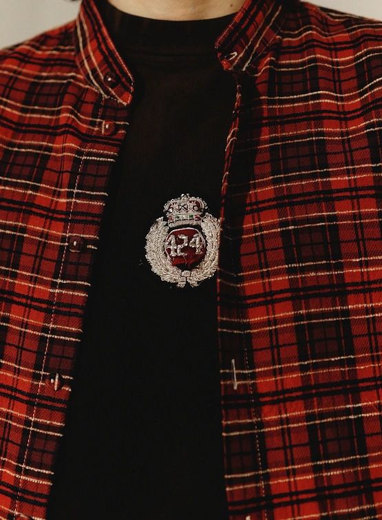 Рубашка 424 Flannel Embroidered Red